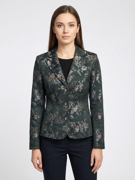 Дамско сако с флорален принт Цвети Дамско сако с флорален принт Цвети