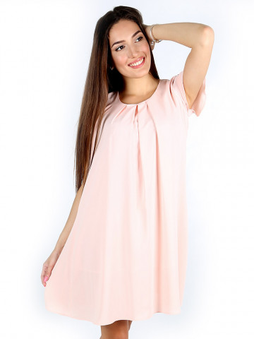 Свободна лятна рокля в цвят банан Свободна лятна рокля в цвят банан